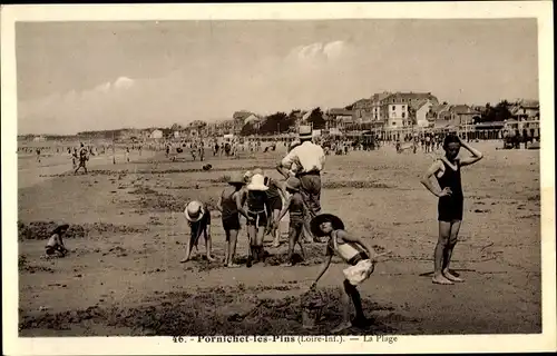 Ak Pornichet Loire Atlantique, La Plage