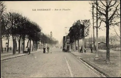 Ak Le Bourget Seine Saint Denis, Rue de Flandre