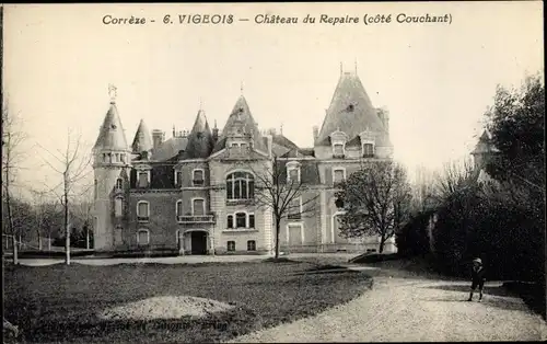 Ak Vigeois Correze, Chateau du Repaire