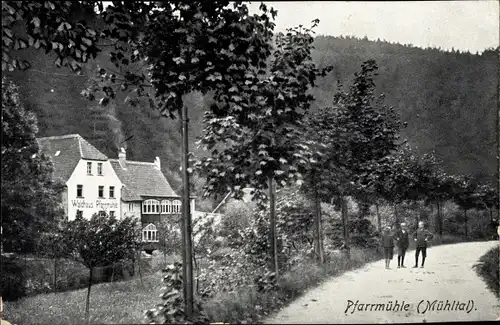 Ak Eisenberg im Saale Holzland Kreis in Thüringen, Blick auf die Pfarrmühle, Mühltal