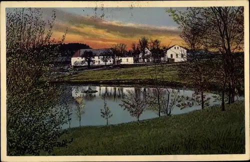 Ak Niedercunnersdorf Kottmar, Partie auf dem Sonneberg