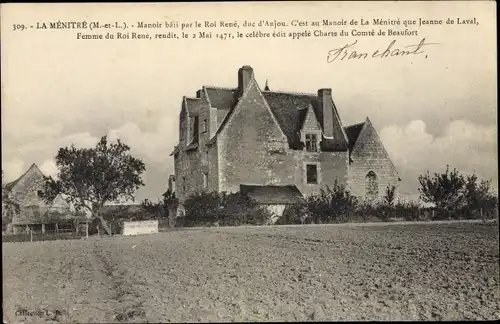Ak La Menitre Maine et Loire, Manoir de Jeanne de Laval