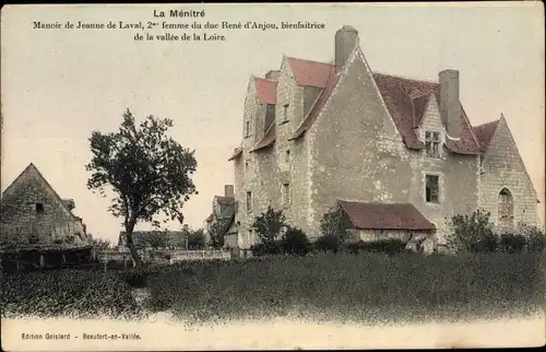 Ak La Menitre Maine et Loire, Manoir de Jeanne de Laval