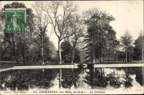 Ak Courances Essonne, Le Chateau
