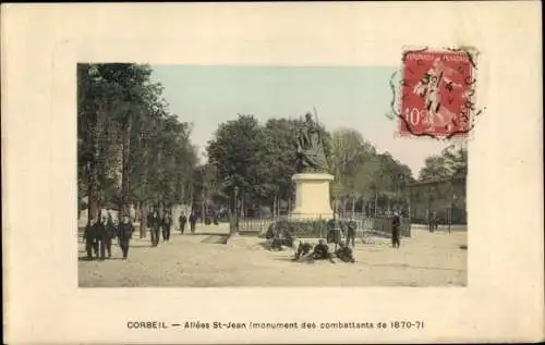 Ak Corbeil Essonne, Allee St Jean