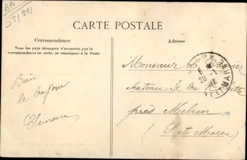 Ak Corbeil Essonne, Sur le Pont