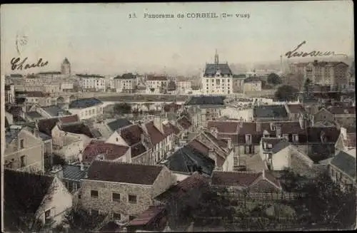 Ak Corbeil Essonne, Panorama