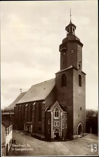 Ak Glauchau in Sachsen, St. Georgenkirche