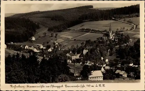 Ak Rechenberg Bienenmühle Erzgebirge, Blick zum Ort