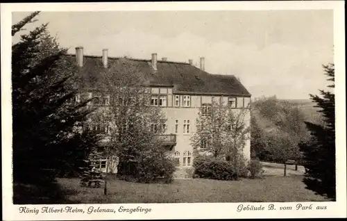 Ak Gelenau im Erzgebirge, König Albert Heim, Gebäude B