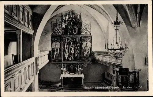 Ak Ehrenfriedersdorf im Erzgebirge, Kirche