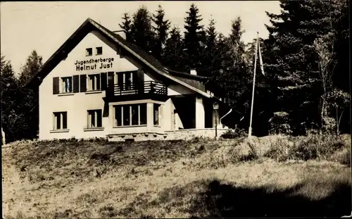 Ak Bad Brambach im Vogtland, Jugendherberge Helmut Just