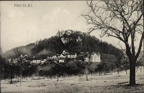 Ak Pfirt Elsass Haut Rhin, Panorama vom Ort