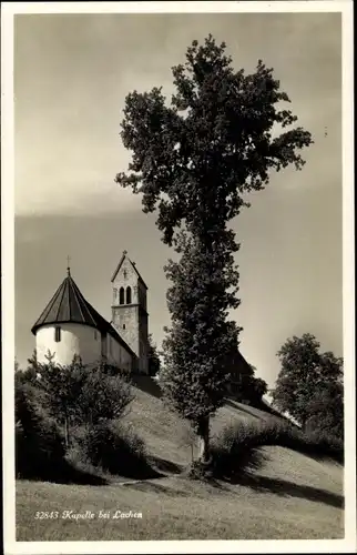 Ak Lachen Kt. Schwyz, Partie mit Kapelle