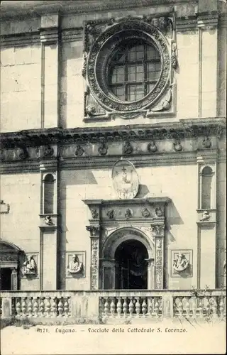 Ak Lugano Kanton Tessin Schweiz, Cattedrale S. Lorenzo