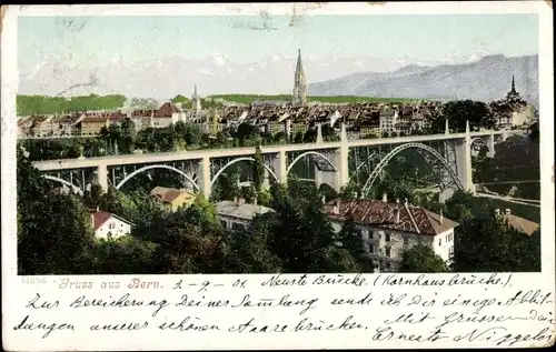 Ak Bern Kt Bern Schweiz, Panorama