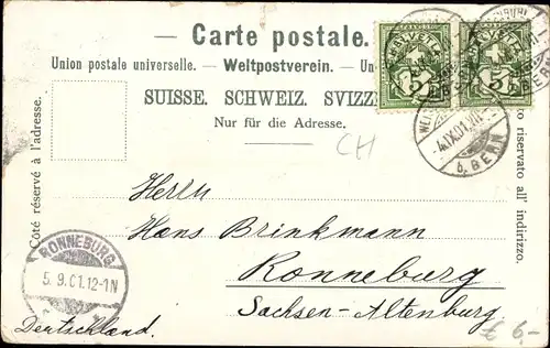 Ak Bern Kt Bern Schweiz, Panorama