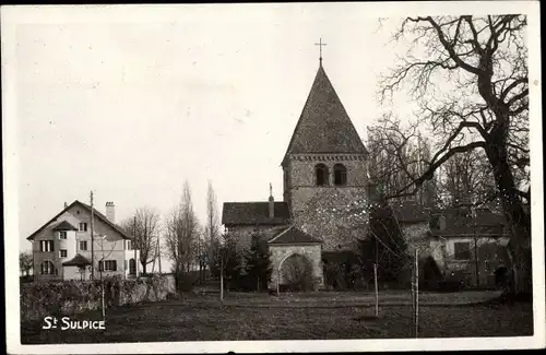 Ak Saint Sulpice Kanton Waadt, Kirche