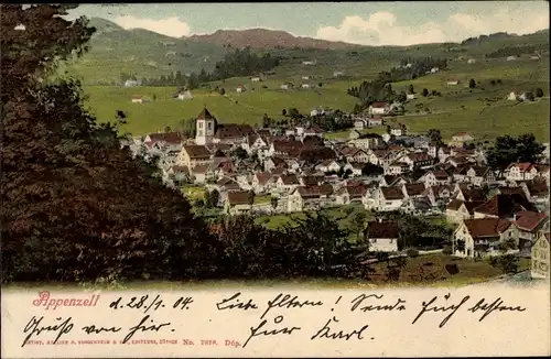 Ak Appenzell Stadt Kanton Innerrhoden, Panorama