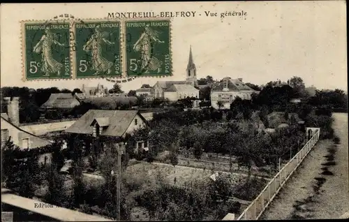 Ak Montreuil sur Maine Maine-et-Loire, Gesamtansicht