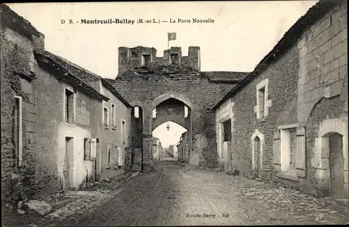 Ak Montreuil Bellay Maine et Loire, La Porte Nouvelle