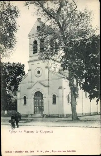 Ak Marnes-la-Coquette Hauts-de-Seine, L'Eglise