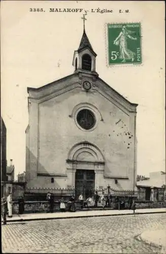 Ak Malakoff Hauts de Seine, L'Eglise