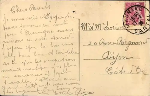 Ak Merlines Correze, Avenue de Bourg Lastio