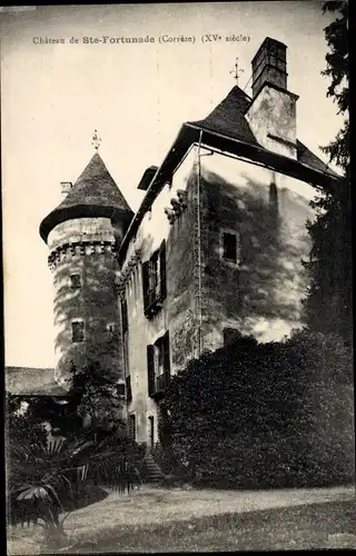 Ak Sainte-Fortunade Correze, Le Chateau