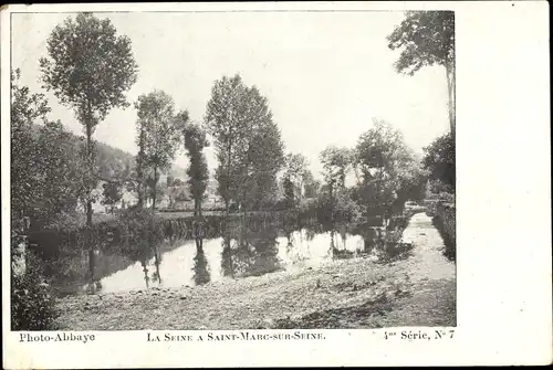 Ak Saint Marc sur Seine Cote d'Or, La Seine