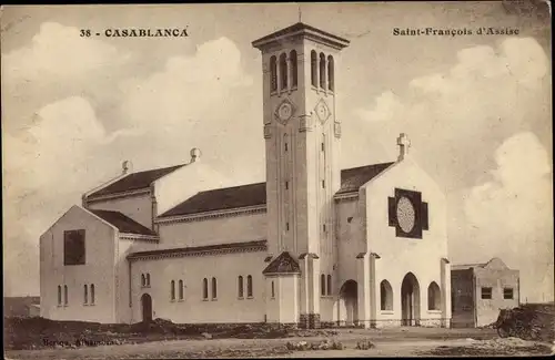 Ak Casablanca Marokko, Saint Francois d'Assise