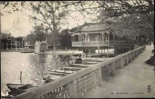 Ak Enghien les Bains Val d’Oise, Le Kiosque