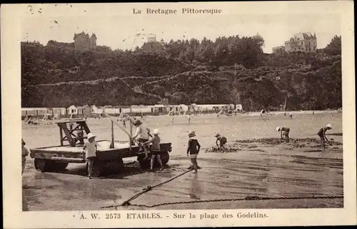 Ak Étables-sur-Mer Cotes d'Armor, Sur la Plage des Godelins