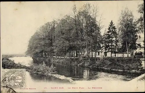 Ak Saint Die Lothringen Vosges, Le Petit Parc, La Meurthe