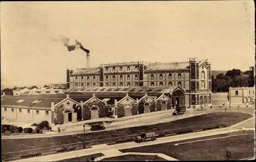 Ak Reims Marne, Vue generale des Etablissements, Champagne Pommery et Greno