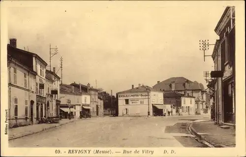 Ak Revigny Meuse, Rue de Vitry