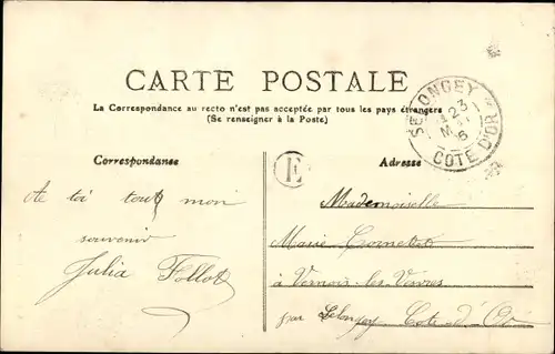 Ak Beneuvre Cote d'Or, Notre Dame du Mont Aigu