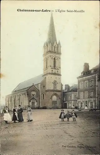 Ak Chalonnes Maine et Loire, L'Eglise Saint Maurille