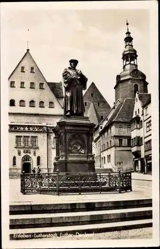 Ak Lutherstadt Eisleben, Luther Denkmal