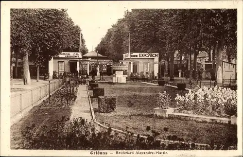 Ak Orléans Loiret, Boulevard Alexandre Martin
