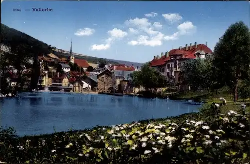 Ak Vallorbe Kanton Waadt Schweiz, Blick auf den Ort