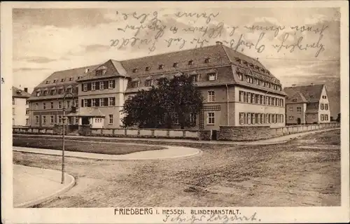 Ak Friedberg in Hessen, Blindenanstalt