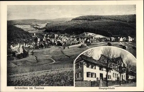 Ak Schmitten im Taunus Hessen, Gesamtansicht, Erholungsheim, Hauptgebäude