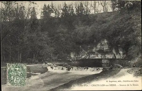 Ak Châtillon sur Seine Côte d’Or, Source de la Douix