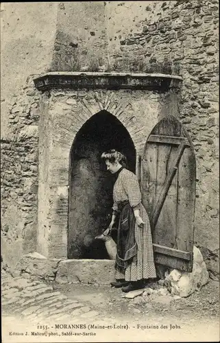 Ak Morannes Maine et Loire, Fontaine des Jobs