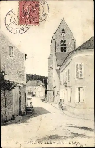 Ak Chalo Saint Mars Essonne, Kirche