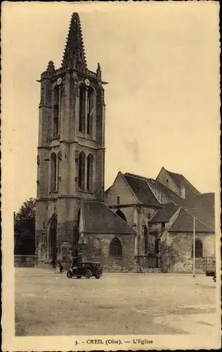 Ak Creil Oise, Kirche