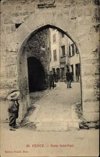 Ak Vence Alpes Maritimes, Porte Saint Paul