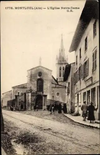 Ak Montluel Ain, Kirche Notre Dame