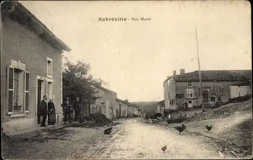Ak Aubréville Meuse, Rue Mazel